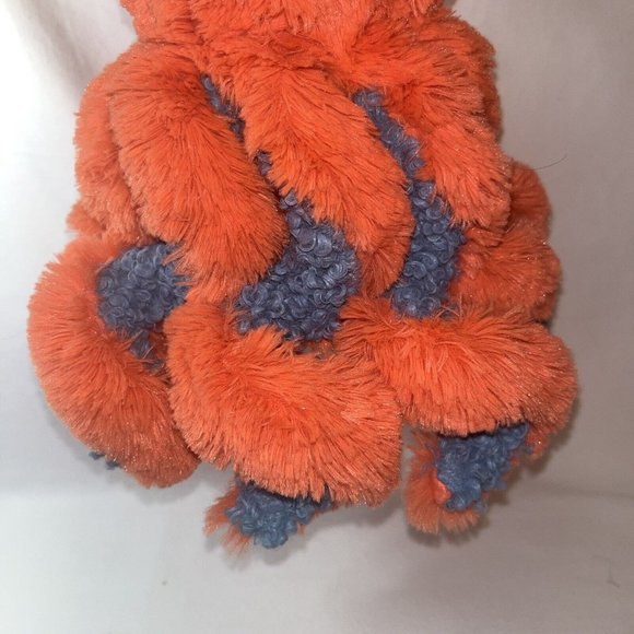 Manhattan Toy Co  Octopus Aqua Blue Coral Orange Tentacles Very Soft Clean Plush - Picture 4 of 15
